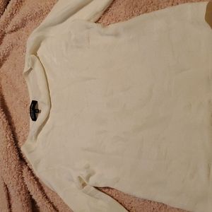 White long sleeve top
